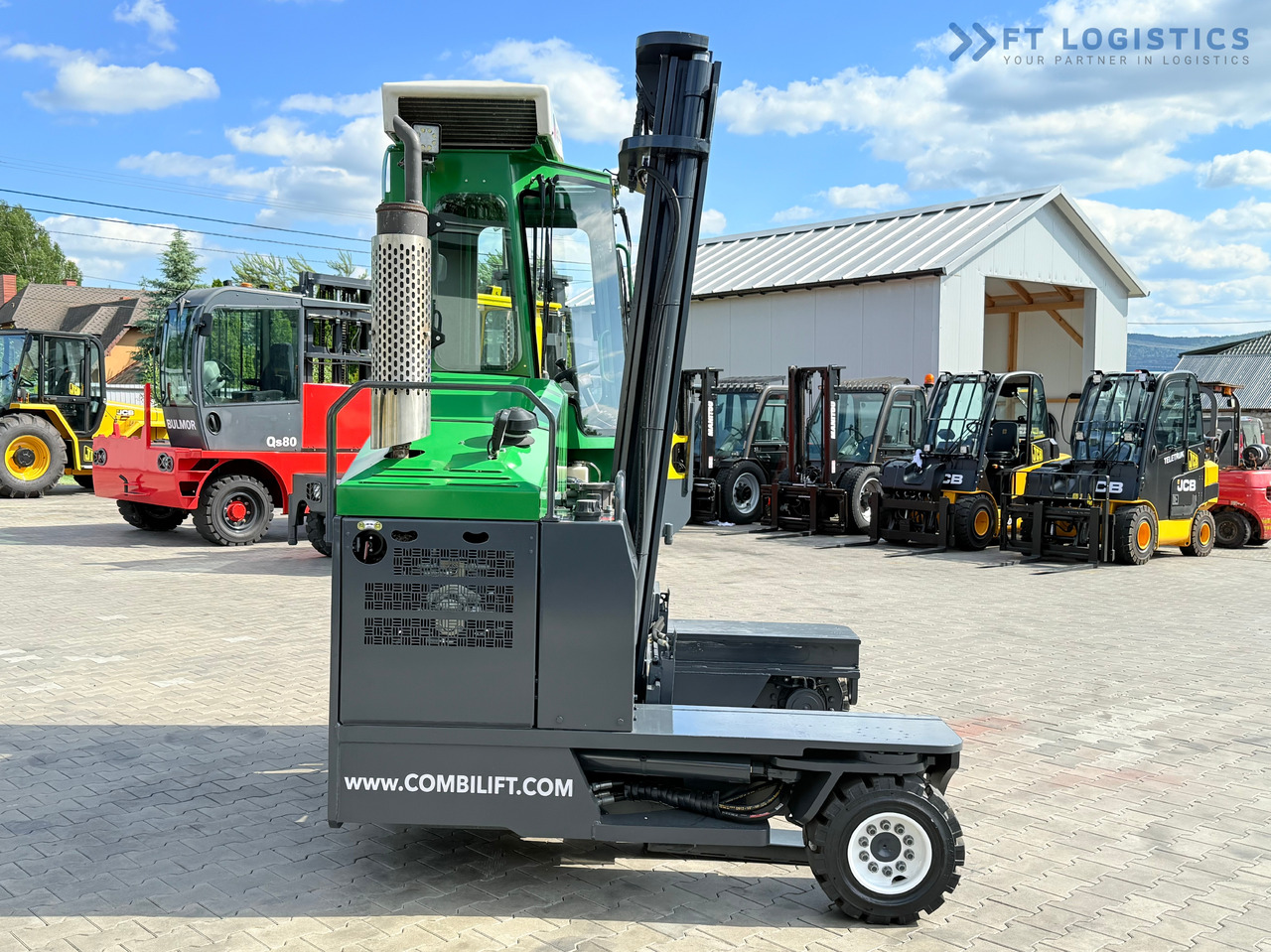 Új Négyutas tolóoszlopos targoncá COMBILIFT C3500 / DUPLEX 4100MM / GAS / EXTENDABLE FORKS / CABIN / HEATING + AIR CONDITIONING / LIKE NEW: 6 kép.