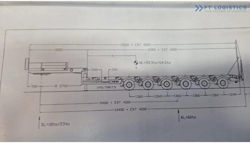 Faymonville FAYMONVILLE STZ-6WAU – 6 AXLES – 92.2T GVW – 73T PAYLOAD – HYDRAULIC RAMPS – EXCELLENT CONDITION! - Félpótkocsi mélybölcsős: 2 kép. Faymonville FAYMONVILLE STZ-6WAU – 6 AXLES – 92.2T GVW – 73T PAYLOAD – HYDRAULIC RAMPS – EXCELLENT CONDITION! - Félpótkocsi mélybölcsős: 2 kép.