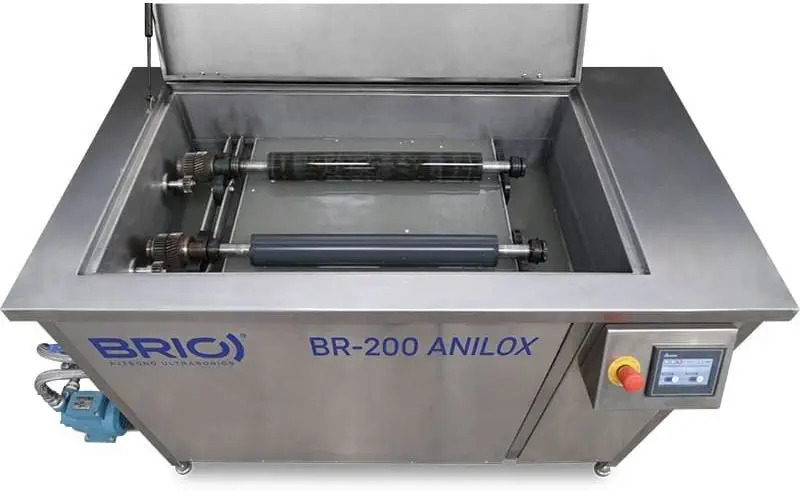 BRIO Ultrasonics BR-200 ANILOX Anilox roller cleaning machine - Ultrahangos tisztító: 1 kép. BRIO Ultrasonics BR-200 ANILOX Anilox roller cleaning machine - Ultrahangos tisztító: 1 kép.