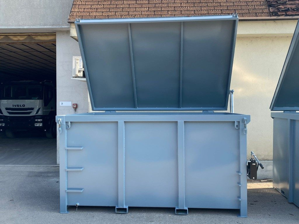 CONTAINER SCARRABILE NUOVO CON COPERCHIO - Multiliftes konténer: 2 kép. CONTAINER SCARRABILE NUOVO CON COPERCHIO - Multiliftes konténer: 2 kép.