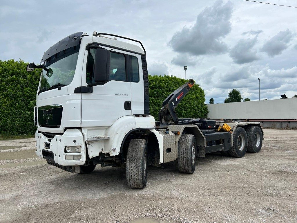 MAN TGS 35.480 USATO SCARRABILE - Horgos rakodó teherautó: 1 kép. MAN TGS 35.480 USATO SCARRABILE - Horgos rakodó teherautó: 1 kép.