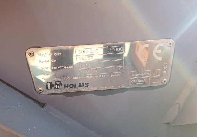 Holms 300/ 2,5m - Ferde seprő - Építőipari gépek: 4 kép. Holms 300/ 2,5m - Ferde seprő - Építőipari gépek: 4 kép.