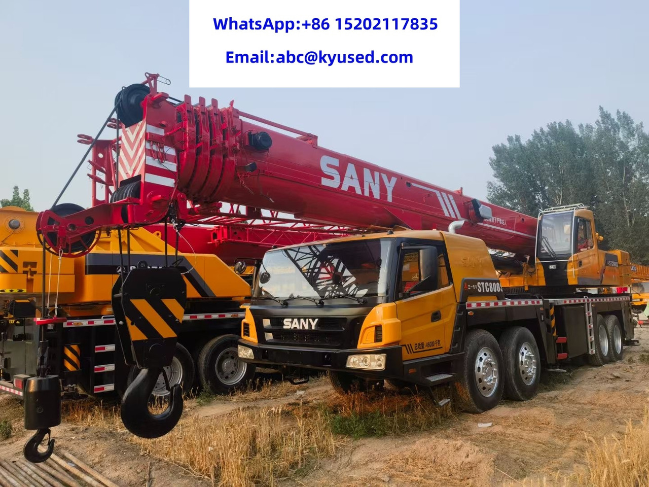 SANY STC800 STC750S STC500S STC1000 STC1600 STC1800 80 TON TRUCK CRANE - Autódaru: 1 kép. SANY STC800 STC750S STC500S STC1000 STC1600 STC1800 80 TON TRUCK CRANE - Autódaru: 1 kép.