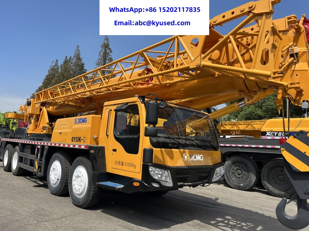XCMG QY50K QY50K-2 QY55K XCT55 QY70K QY100K QY130K QY25K 25TON 30TON 50TON 35TON 70TON 100T 130T 160TON - Autódaru: 4 kép. XCMG QY50K QY50K-2 QY55K XCT55 QY70K QY100K QY130K QY25K 25TON 30TON 50TON 35TON 70TON 100T 130T 160TON - Autódaru: 4 kép.