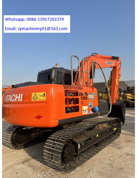 Hitachi ZX120 - Lánctalpas kotró: 2 kép. Hitachi ZX120 - Lánctalpas kotró: 2 kép.
