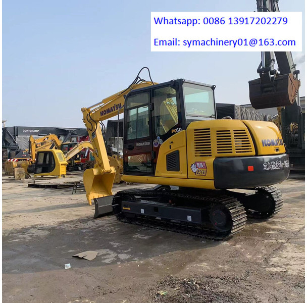 Komatsu PC60-8 - Minikotró: 3 kép. Komatsu PC60-8 - Minikotró: 3 kép.