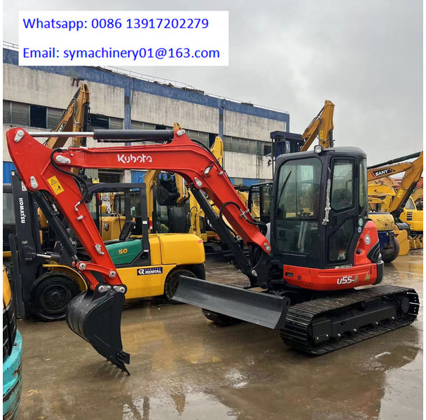 Kubota U55-5 - Minikotró: 1 kép. Kubota U55-5 - Minikotró: 1 kép.