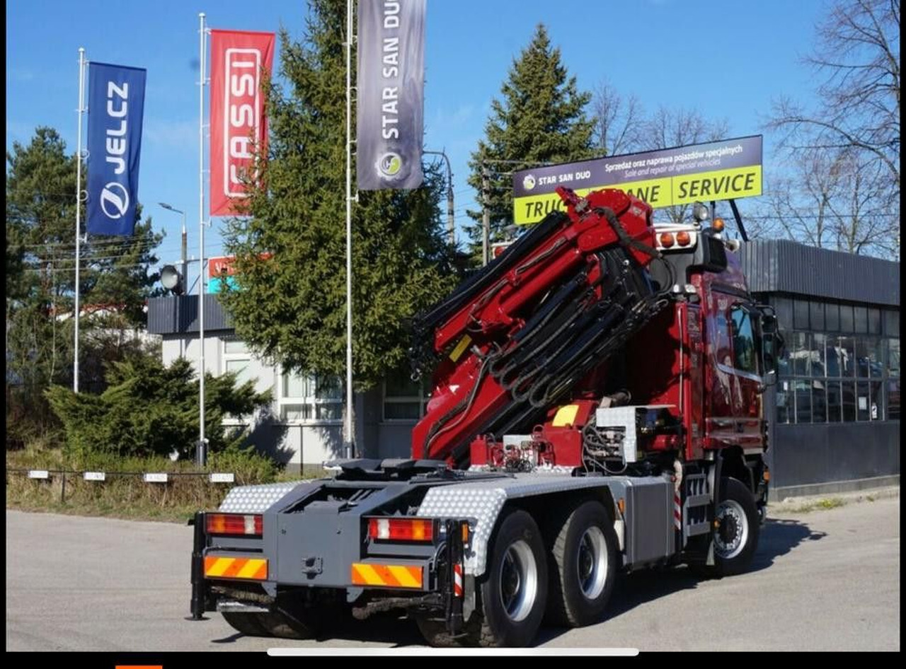 Mercedes-Benz ACTROS 3348 Kran HMF3720K4 Fly-Jip Fun k Klima - Darus autó: 4 kép. Mercedes-Benz ACTROS 3348 Kran HMF3720K4 Fly-Jip Fun k Klima - Darus autó: 4 kép.