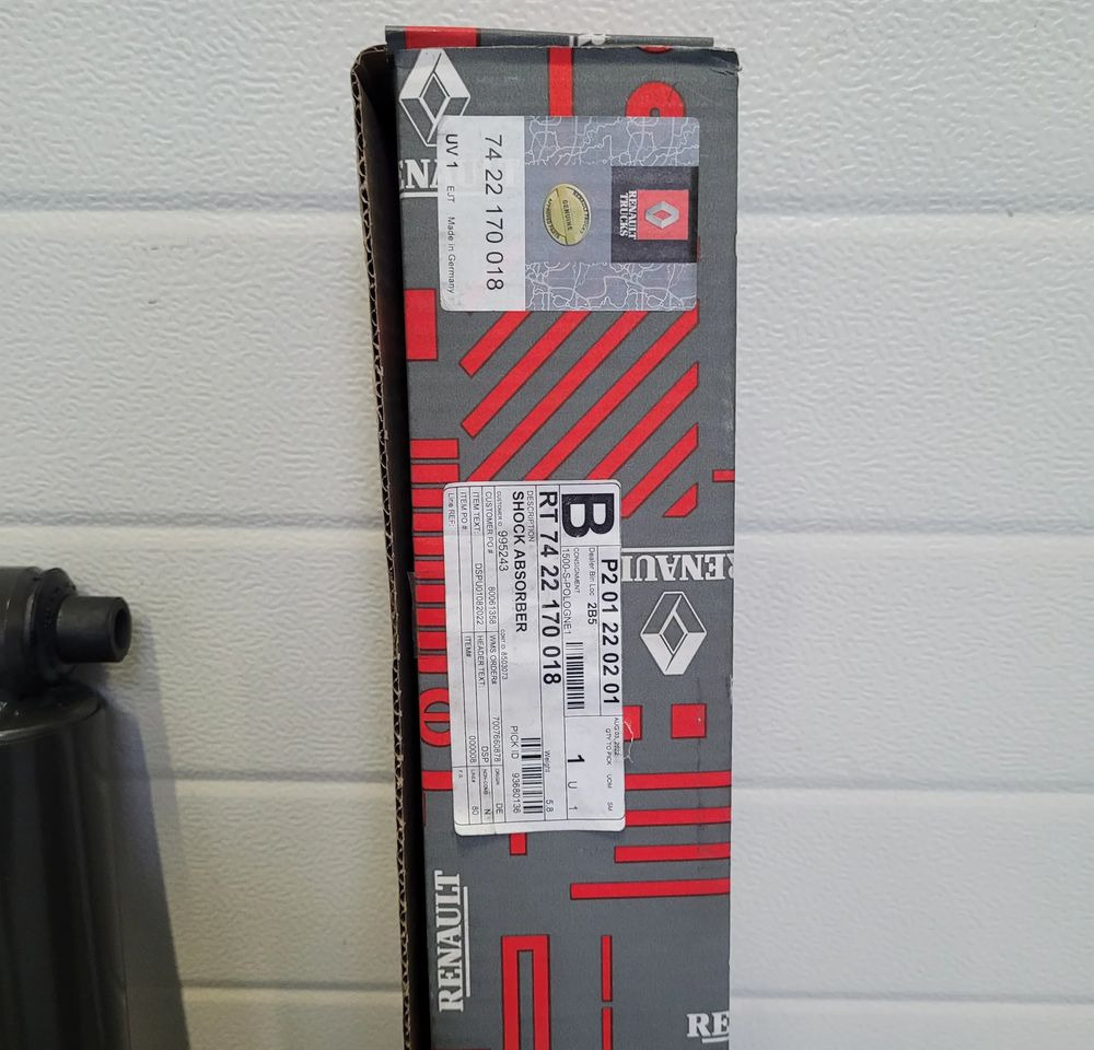 AMORTYZATORY NOWE ORYGINAL RENAULT RANGE T GAMA 742217018 22170016 - Lengéscsillapító - Teherautó: 3 kép. AMORTYZATORY NOWE ORYGINAL RENAULT RANGE T GAMA 742217018 22170016 - Lengéscsillapító - Teherautó: 3 kép.