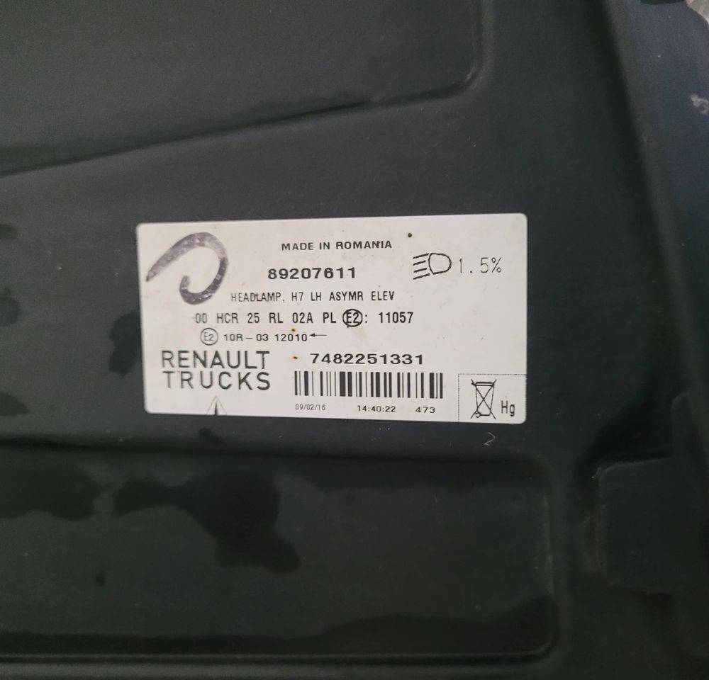 LAMPY RENAULT RANGE T ORYGINAŁ H4 LED CHWALIM116 - Lámpá/ Világítás - Teherautó: 5 kép. LAMPY RENAULT RANGE T ORYGINAŁ H4 LED CHWALIM116 - Lámpá/ Világítás - Teherautó: 5 kép.