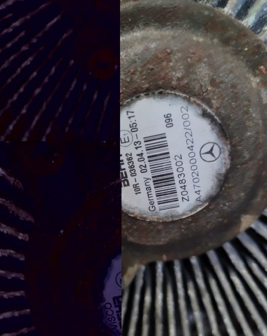 VISKO MERCEDES ACTROS MP4 A4702000422/002 - Ventilátor - Teherautó: 2 kép. VISKO MERCEDES ACTROS MP4 A4702000422/002 - Ventilátor - Teherautó: 2 kép.