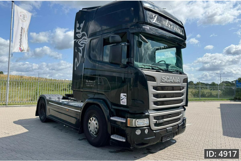 Scania R450 Topline, Euro 6, / Retarder / Standklima / Fridge / 2 tanks, Intarder - Nyergesvontató: 4 kép. Scania R450 Topline, Euro 6, / Retarder / Standklima / Fridge / 2 tanks, Intarder - Nyergesvontató: 4 kép.