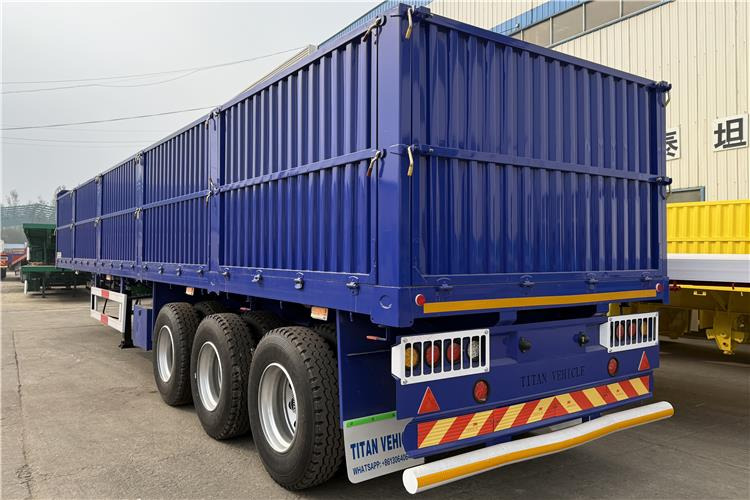 TITAN 1800mm High Side Wall Trailer with 80 Ton Capacity In Congo - Platós félpótkocsi: 1 kép. TITAN 1800mm High Side Wall Trailer with 80 Ton Capacity In Congo - Platós félpótkocsi: 1 kép.