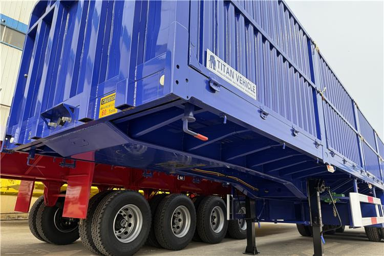 TITAN 1800mm High Side Wall Trailer with 80 Ton Capacity In Congo - Platós félpótkocsi: 4 kép. TITAN 1800mm High Side Wall Trailer with 80 Ton Capacity In Congo - Platós félpótkocsi: 4 kép.
