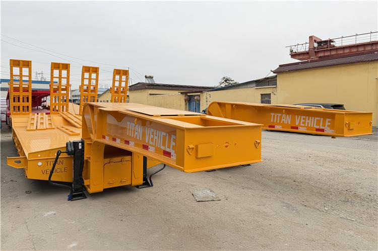 TITAN 2 Axle 50 Ton Low Bed Trailer for Sale In Nigeria Lagos - Félpótkocsi mélybölcsős: 2 kép. TITAN 2 Axle 50 Ton Low Bed Trailer for Sale In Nigeria Lagos - Félpótkocsi mélybölcsős: 2 kép.