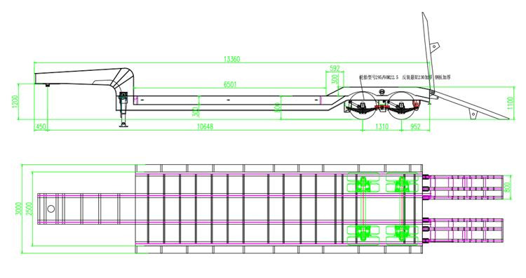 TITAN 2 Axle 50 Ton Low Bed Trailer for Sale In Nigeria Lagos - Félpótkocsi mélybölcsős: 4 kép. TITAN 2 Axle 50 Ton Low Bed Trailer for Sale In Nigeria Lagos - Félpótkocsi mélybölcsős: 4 kép.