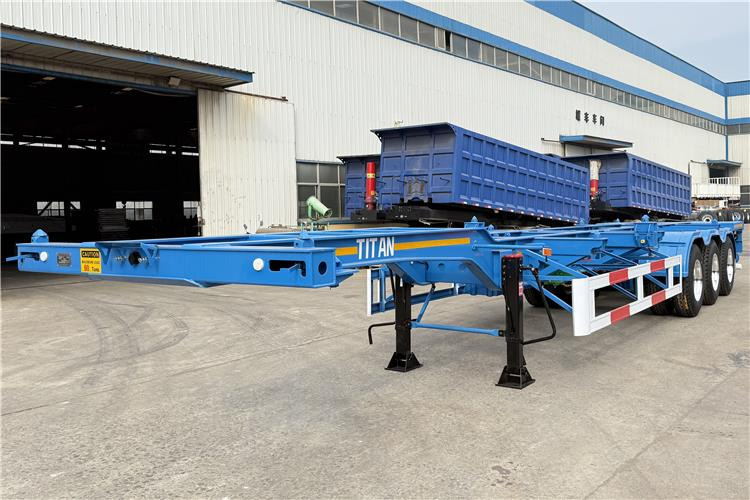 TITAN 3 Axle 40 foot Container Trailer for Sale In Senegal - Félpótkocsi alváz: 1 kép. TITAN 3 Axle 40 foot Container Trailer for Sale In Senegal - Félpótkocsi alváz: 1 kép.
