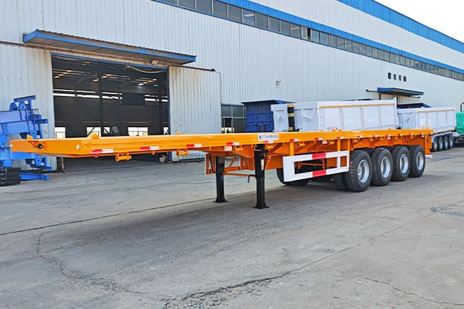 TITAN 4 Axle Heavy Duty Flatbed Trailer for Sale in Mali - Platós félpótkocsi: 2 kép. TITAN 4 Axle Heavy Duty Flatbed Trailer for Sale in Mali - Platós félpótkocsi: 2 kép.