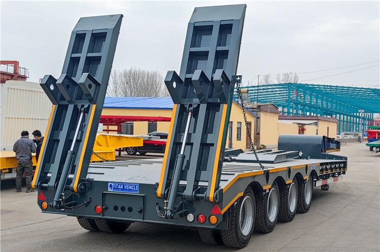 TITAN 4 Axle Low Loader Trailer for Sale In Jamaica - Félpótkocsi mélybölcsős: 3 kép. TITAN 4 Axle Low Loader Trailer for Sale In Jamaica - Félpótkocsi mélybölcsős: 3 kép.