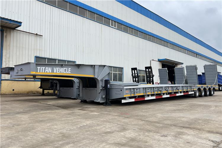 TITAN 4 Line 8 Axle Low Loader Trailer for Sale In Costa Rica - Félpótkocsi mélybölcsős: 1 kép. TITAN 4 Line 8 Axle Low Loader Trailer for Sale In Costa Rica - Félpótkocsi mélybölcsős: 1 kép.