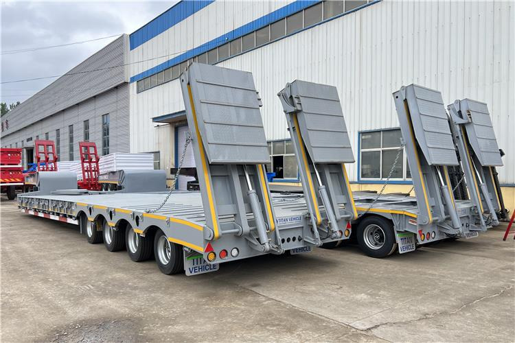 TITAN 4 Line 8 Axle Low Loader Trailer for Sale In Costa Rica - Félpótkocsi mélybölcsős: 2 kép. TITAN 4 Line 8 Axle Low Loader Trailer for Sale In Costa Rica - Félpótkocsi mélybölcsős: 2 kép.