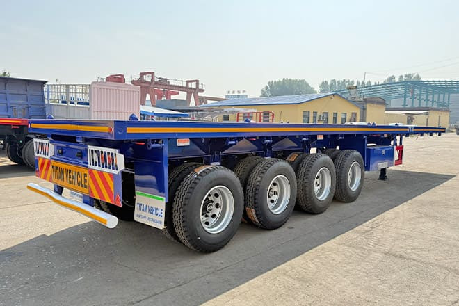 TITAN Heavy Duty 4 Axle Flatbed Trailer in Guam - Platós félpótkocsi: 2 kép. TITAN Heavy Duty 4 Axle Flatbed Trailer in Guam - Platós félpótkocsi: 2 kép.