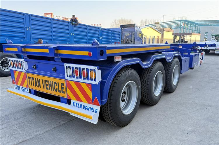 TITAN Sales Promotion 40 feet Container Trailer for Sale In Mexico - Félpótkocsi alváz: 1 kép. TITAN Sales Promotion 40 feet Container Trailer for Sale In Mexico - Félpótkocsi alváz: 1 kép.