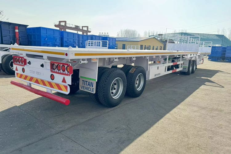 TITAN Super Link Flatbed Trailer for Sale in Mali - Platós félpótkocsi: 4 kép. TITAN Super Link Flatbed Trailer for Sale in Mali - Platós félpótkocsi: 4 kép.