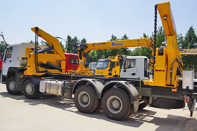 XCMG 20Ft Container Side Lift Truck for Sale in Guyana - Cserefelépítményes teherautó: 1 kép. XCMG 20Ft Container Side Lift Truck for Sale in Guyana - Cserefelépítményes teherautó: 1 kép.