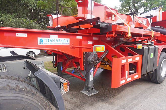 XCMG XCMG Side Loader Container Transport for Sale in Papua New Guinea - Félpótkocsi cserefelépítményes: 2 kép. XCMG XCMG Side Loader Container Transport for Sale in Papua New Guinea - Félpótkocsi cserefelépítményes: 2 kép.