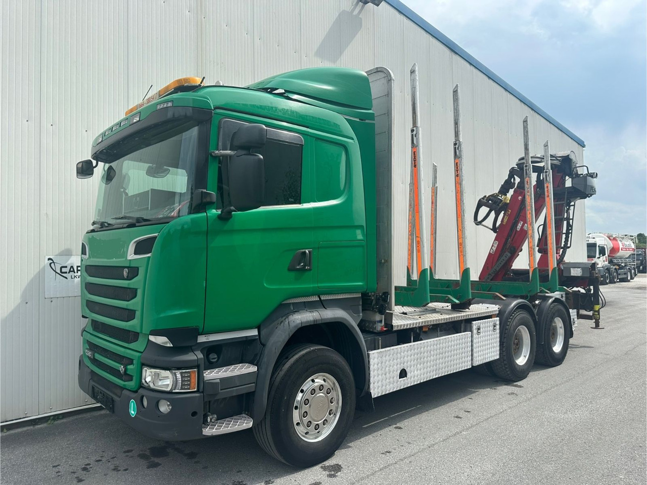 Scania R 580 V8 Penz Kran 2x Telespok - Rönkszállító teherautó, Darus autó: 1 kép. Scania R 580 V8 Penz Kran 2x Telespok - Rönkszállító teherautó, Darus autó: 1 kép.