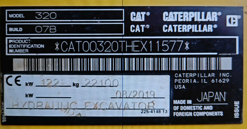 Caterpillar cat 320 - Lánctalpas kotró: 5 kép. Caterpillar cat 320 - Lánctalpas kotró: 5 kép.