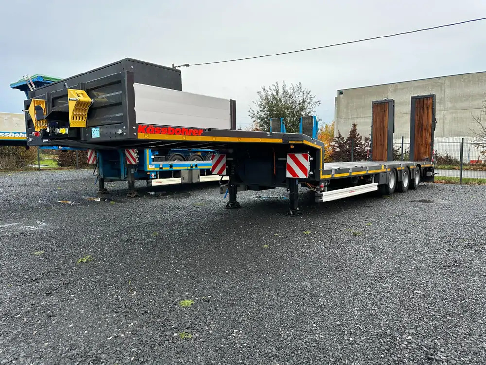 Kässbohrer essieu relevable + essieu suiveur - MATERIEL NEUF - Félpótkocsi mélybölcsős: 1 kép. Kässbohrer essieu relevable + essieu suiveur - MATERIEL NEUF - Félpótkocsi mélybölcsős: 1 kép.