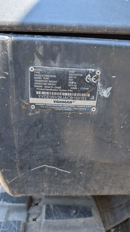 YANMAR SV26 - Minikotró: 5 kép. YANMAR SV26 - Minikotró: 5 kép.