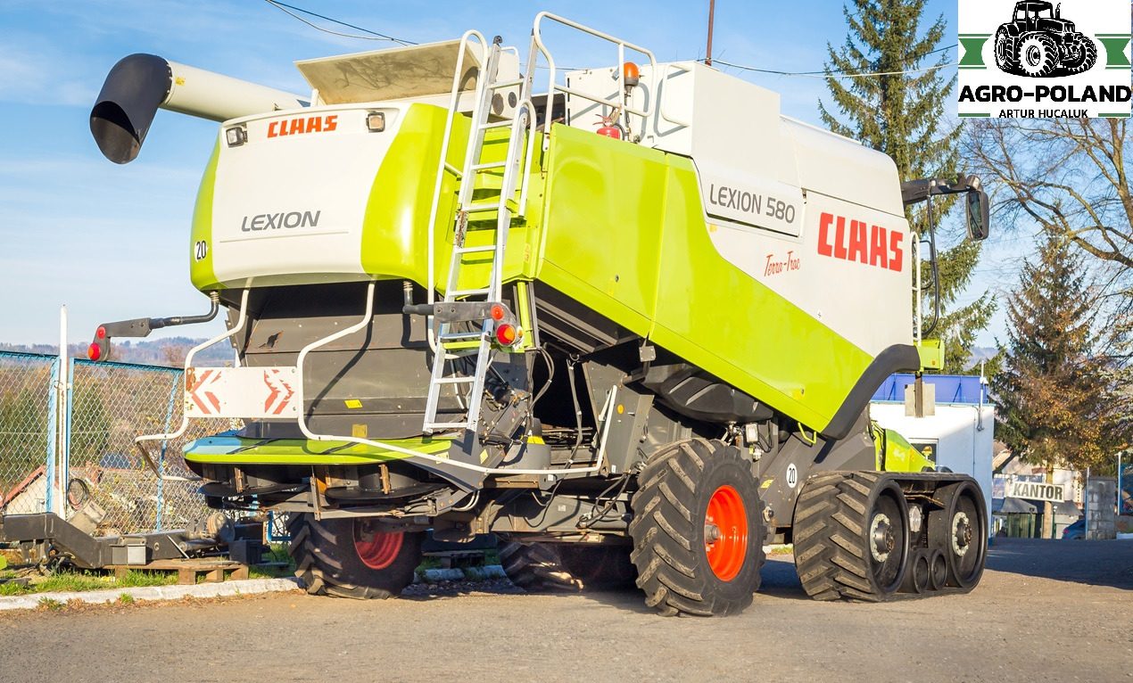 CLAAS LEXION 580 TT - 3326 h - 2008 ROK - QUANTIMETER + VARIO 750 - LASER PILOT - Kombájn: 3 kép. CLAAS LEXION 580 TT - 3326 h - 2008 ROK - QUANTIMETER + VARIO 750 - LASER PILOT - Kombájn: 3 kép.
