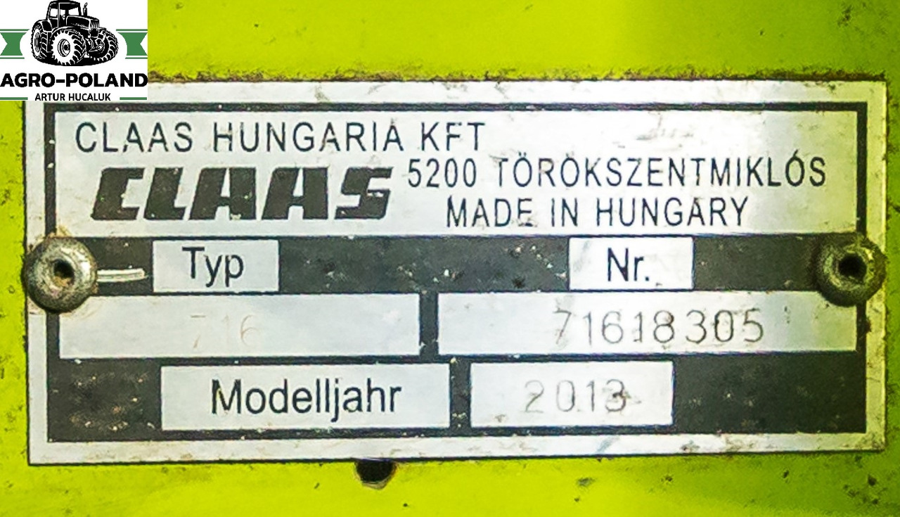 CLAAS VARIO 750 (NOWY MODEL)- 2013 ROK + WÓZEK + KOSY BOCZNE - Kombájn adapter: 5 kép. CLAAS VARIO 750 (NOWY MODEL)- 2013 ROK + WÓZEK + KOSY BOCZNE - Kombájn adapter: 5 kép.