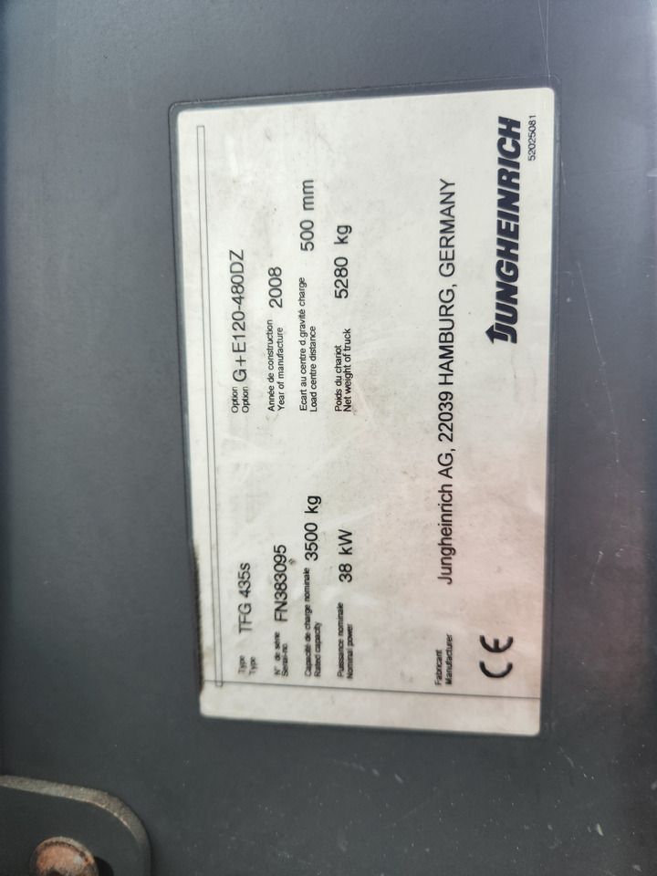 JUGHEINRICH TFG435s - Gázüzemű targonca: 3 kép. JUGHEINRICH TFG435s - Gázüzemű targonca: 3 kép.