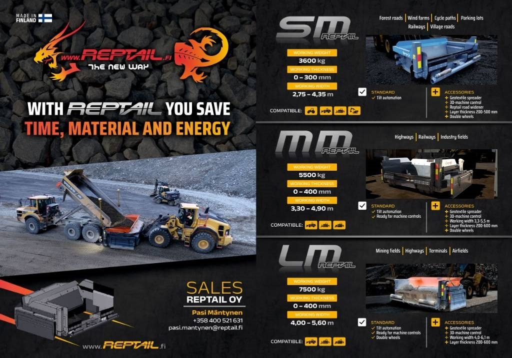 Reptail LM - Gréder: 3 kép. Reptail LM - Gréder: 3 kép.