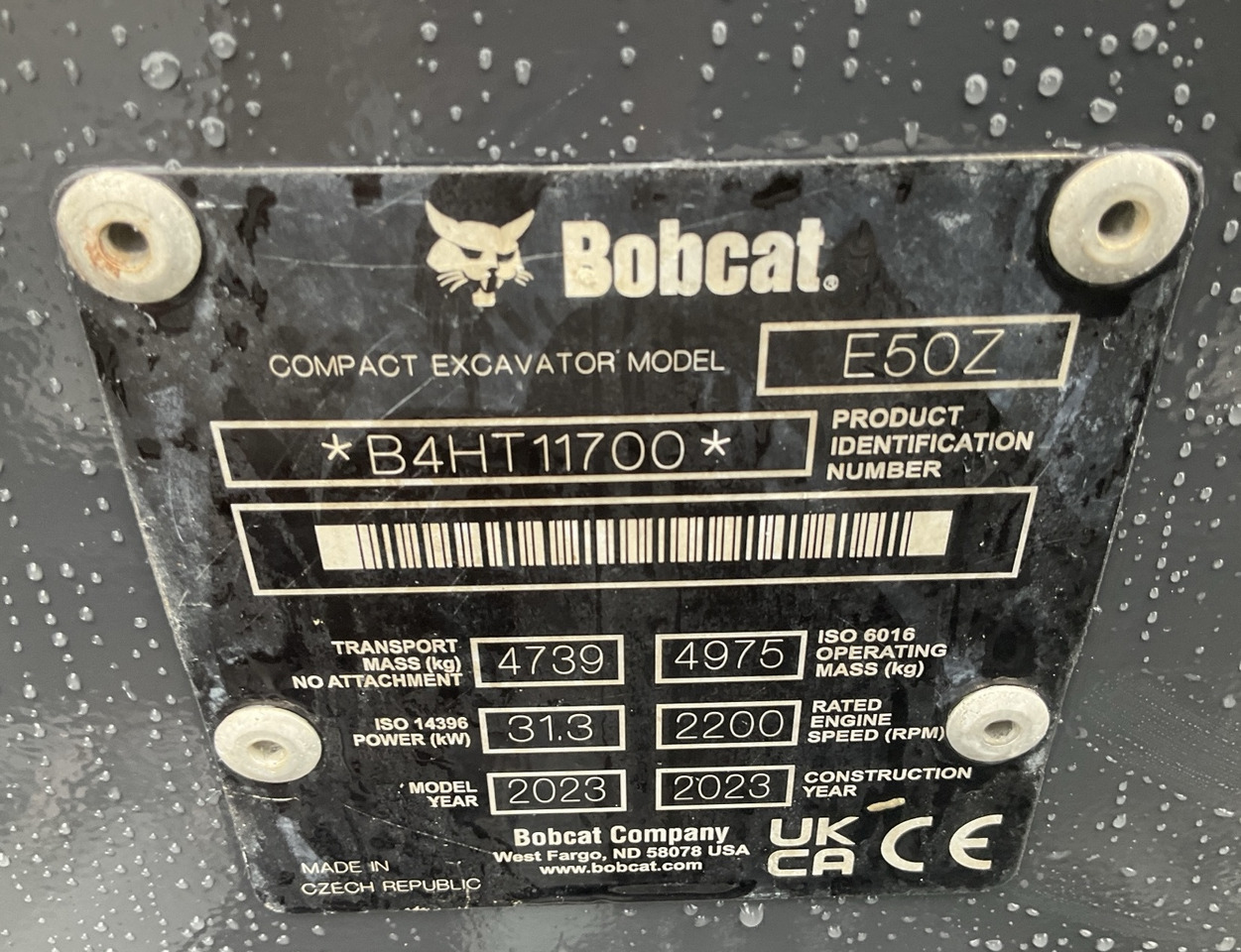 BOBCAT E50z - Minikotró: 5 kép. BOBCAT E50z - Minikotró: 5 kép.