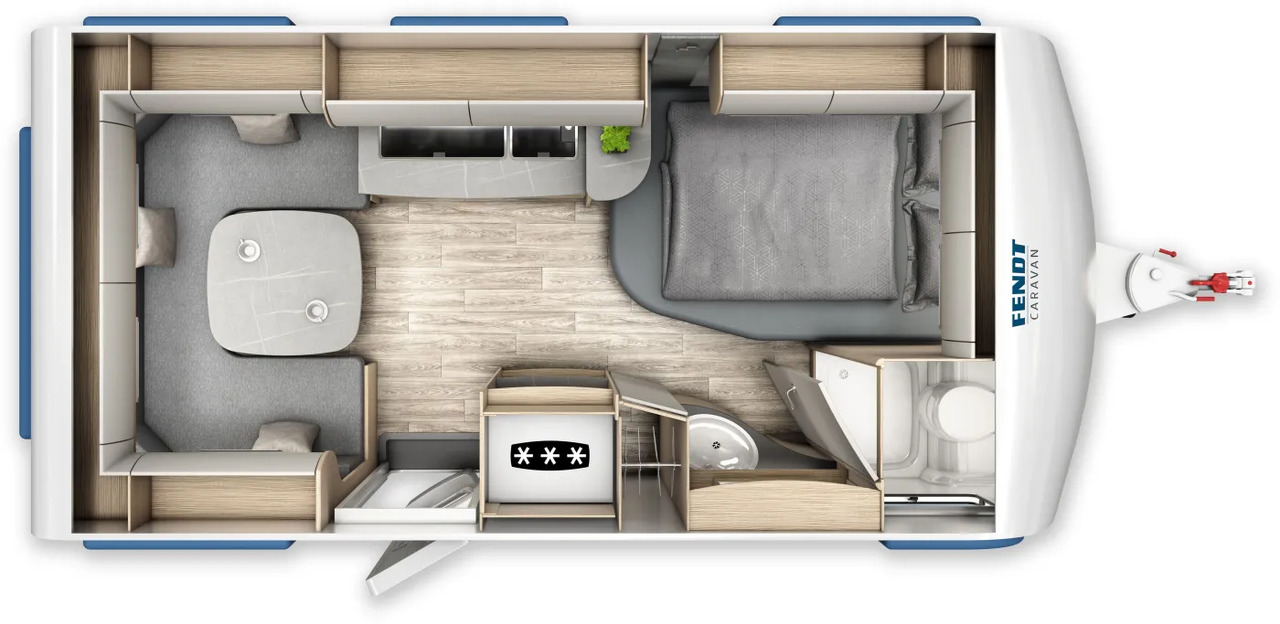 Fendt Bianco Activ 445 SFB Fahrzeug frei konfigurierbar - Lakókocsi: 2 kép. Fendt Bianco Activ 445 SFB Fahrzeug frei konfigurierbar - Lakókocsi: 2 kép.