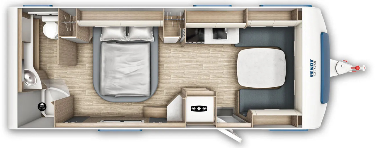 Fendt Tendenza 650 SFD Safety-, Batteri. Fußbodentem - Lakókocsi: 2 kép. Fendt Tendenza 650 SFD Safety-, Batteri. Fußbodentem - Lakókocsi: 2 kép.
