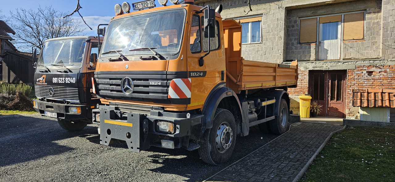 MERCEDES-BENZ 1824 ACTROS SK 4x4 - Billenőplatós teherautó: 2 kép. MERCEDES-BENZ 1824 ACTROS SK 4x4 - Billenőplatós teherautó: 2 kép.