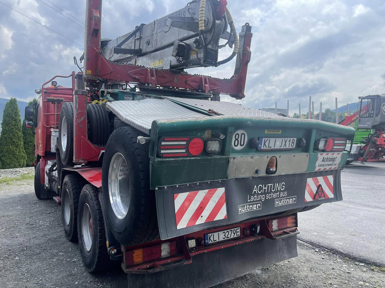 HUTTNER - Rönkszállító teherautó, Darus autó: 3 kép. HUTTNER - Rönkszállító teherautó, Darus autó: 3 kép.