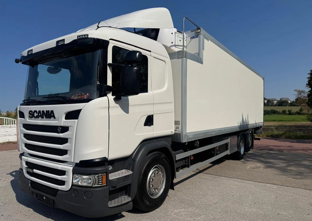 Scania Scania G 490 / CHŁODNIA + WINDA / 23 PALETY / EURO6 / OŚ SKRĘTNA / CARRIER 850 / ASO - Hűtős teherautó: 4 kép. Scania Scania G 490 / CHŁODNIA + WINDA / 23 PALETY / EURO6 / OŚ SKRĘTNA / CARRIER 850 / ASO - Hűtős teherautó: 4 kép.