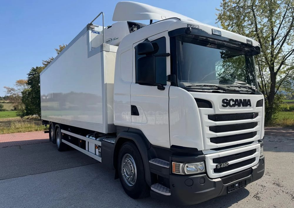 Scania Scania G 490 / CHŁODNIA + WINDA / 23 PALETY / EURO6 / OŚ SKRĘTNA / CARRIER 850 / ASO - Hűtős teherautó: 2 kép. Scania Scania G 490 / CHŁODNIA + WINDA / 23 PALETY / EURO6 / OŚ SKRĘTNA / CARRIER 850 / ASO - Hűtős teherautó: 2 kép.
