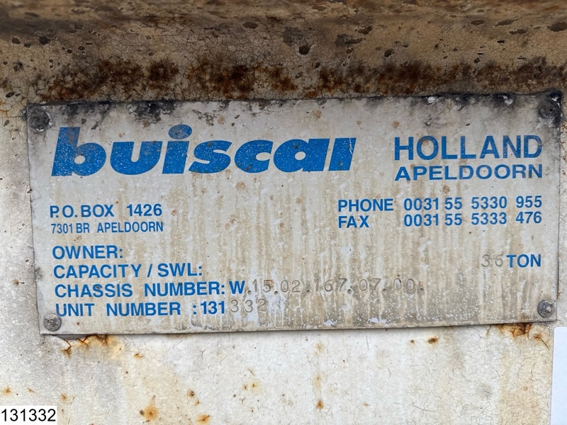 Buiscar HD36 10ft, 20ft, 30ft, 36.000KG - Félpótkocsi cserefelépítményes: 5 kép. Buiscar HD36 10ft, 20ft, 30ft, 36.000KG - Félpótkocsi cserefelépítményes: 5 kép.