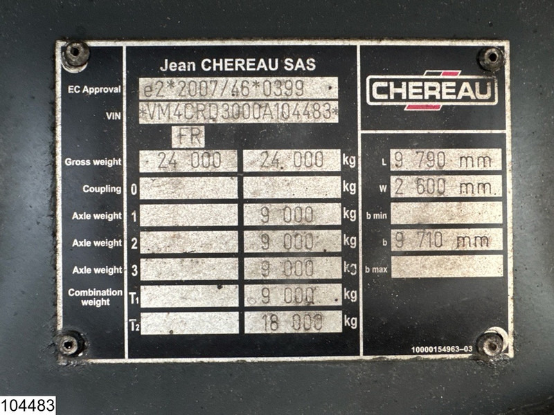 Chereau Autonoom Carrier Vector 1350 - Pótkocsi hűtős: 4 kép. Chereau Autonoom Carrier Vector 1350 - Pótkocsi hűtős: 4 kép.