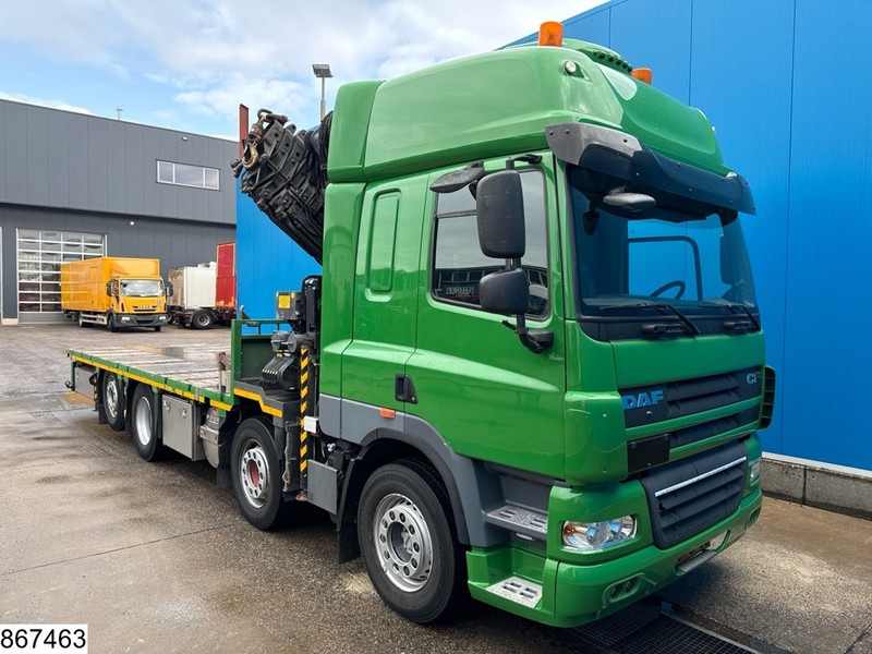 DAF CF 410 8x2, EURO 5, Palfinger, Remote, Retarder - Platós teherautó, Darus autó: 3 kép. DAF CF 410 8x2, EURO 5, Palfinger, Remote, Retarder - Platós teherautó, Darus autó: 3 kép.