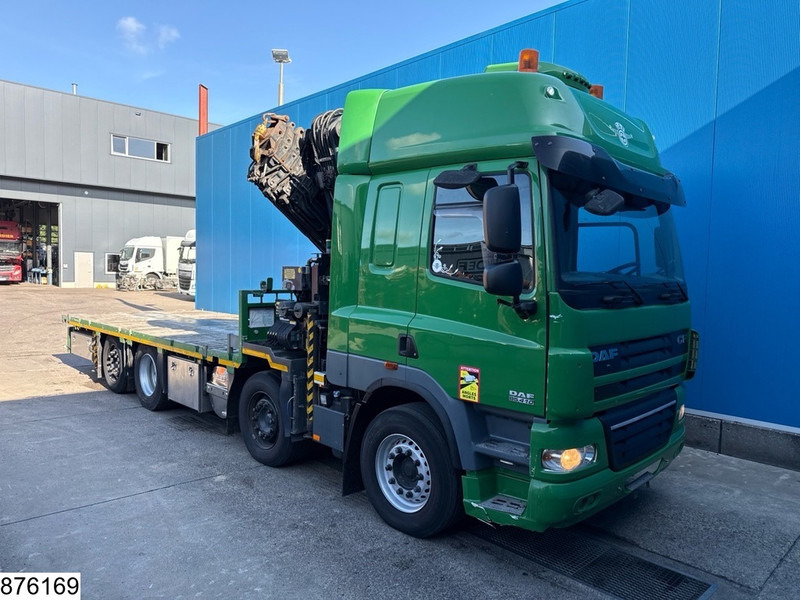 DAF CF 410 8x2, EURO 5, Palfinger, Steerling, Remote,Retarder - Platós teherautó, Darus autó: 5 kép. DAF CF 410 8x2, EURO 5, Palfinger, Steerling, Remote,Retarder - Platós teherautó, Darus autó: 5 kép.