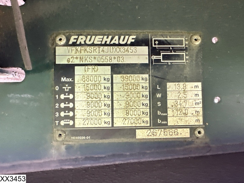 Fruehauf Tautliner - Ponyvás félpótkocsi: 4 kép. Fruehauf Tautliner - Ponyvás félpótkocsi: 4 kép.